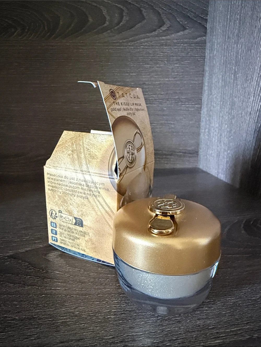 NWT Limited Edition Tatcha Kissu Lip Mask Gold Leaf 9g